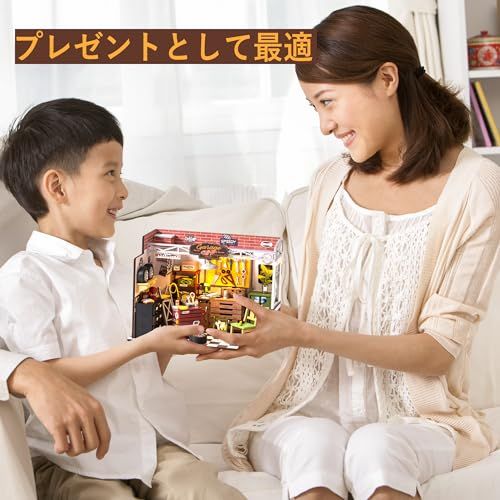 ROBOTIME ミニチュアハウス ミニチュア ドールハウス 模型キット ガレージワークショップ イラスト説明書付き 公式販売 モデルハウス LEDライト付き DIY 手作り 組み立て 木製パズル ウッドクラフト インテリア 暇つぶし 子供 大人向け 送料無料 ROBOTIME ミニチュアハウス ミニチュア ドールハウス 模型キット ガレージワークショップ イラスト説明書付き 公式販売 モデルハウス LEDライト付き DIY 手作り 組み立て 木製パズル ウッドクラフト インテリア 暇つぶし 子供 大人向け 送料無料