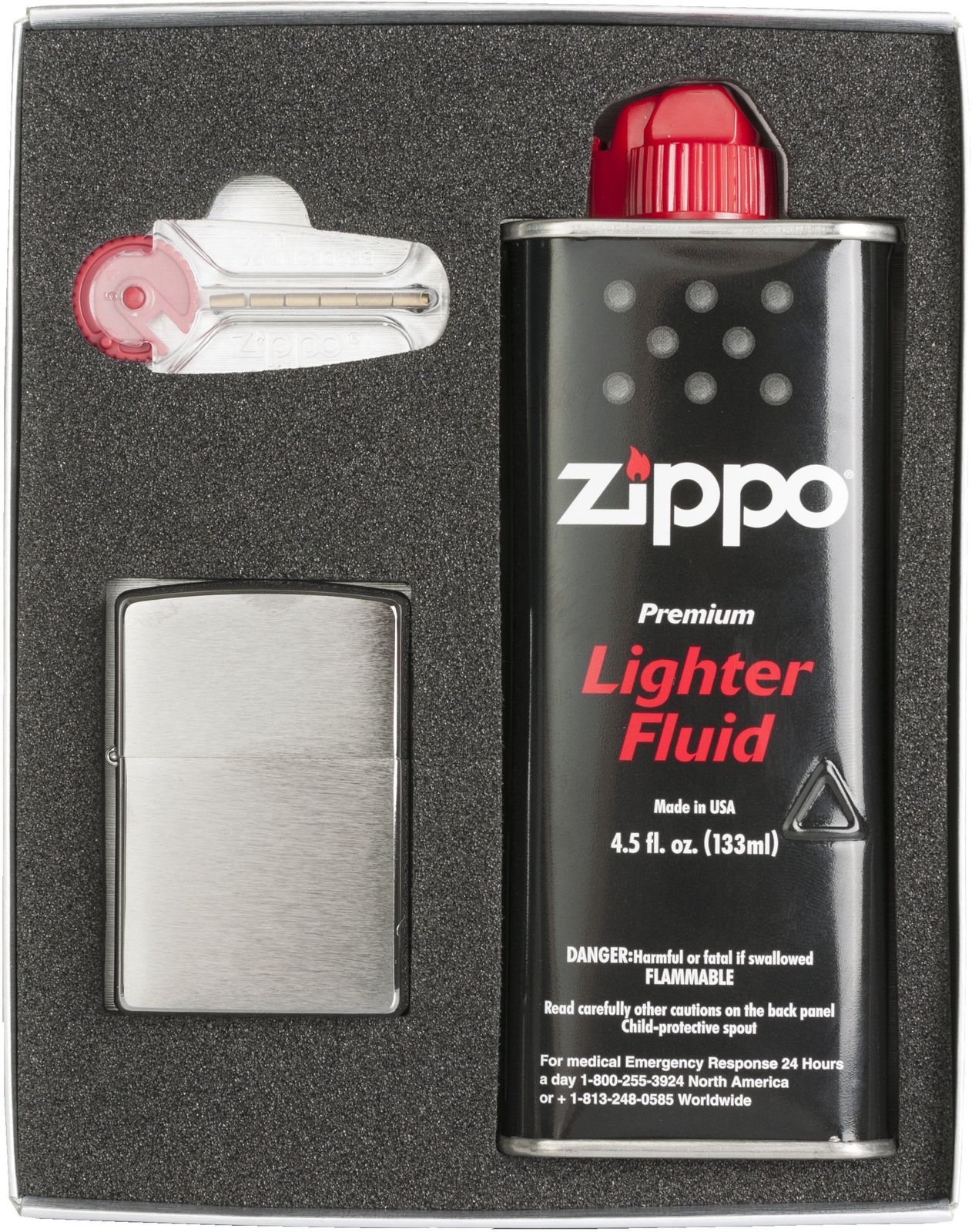 ZIPPO(ジッポ) ライター 200モデル ギフトボックス(フリント、オイル小缶付) 200SET送料無料