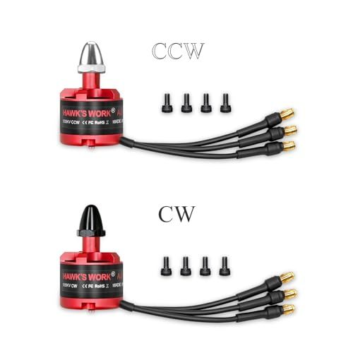 HAWK'S WORK ブラシレスモーター 2212 920KV、 のための2-4Sモーター RC飛行機マルチコプターDIYが完了450 F550 S500 S550 X525 DJIファントムクアドコプター (CW*2+CCW*2)送料無料