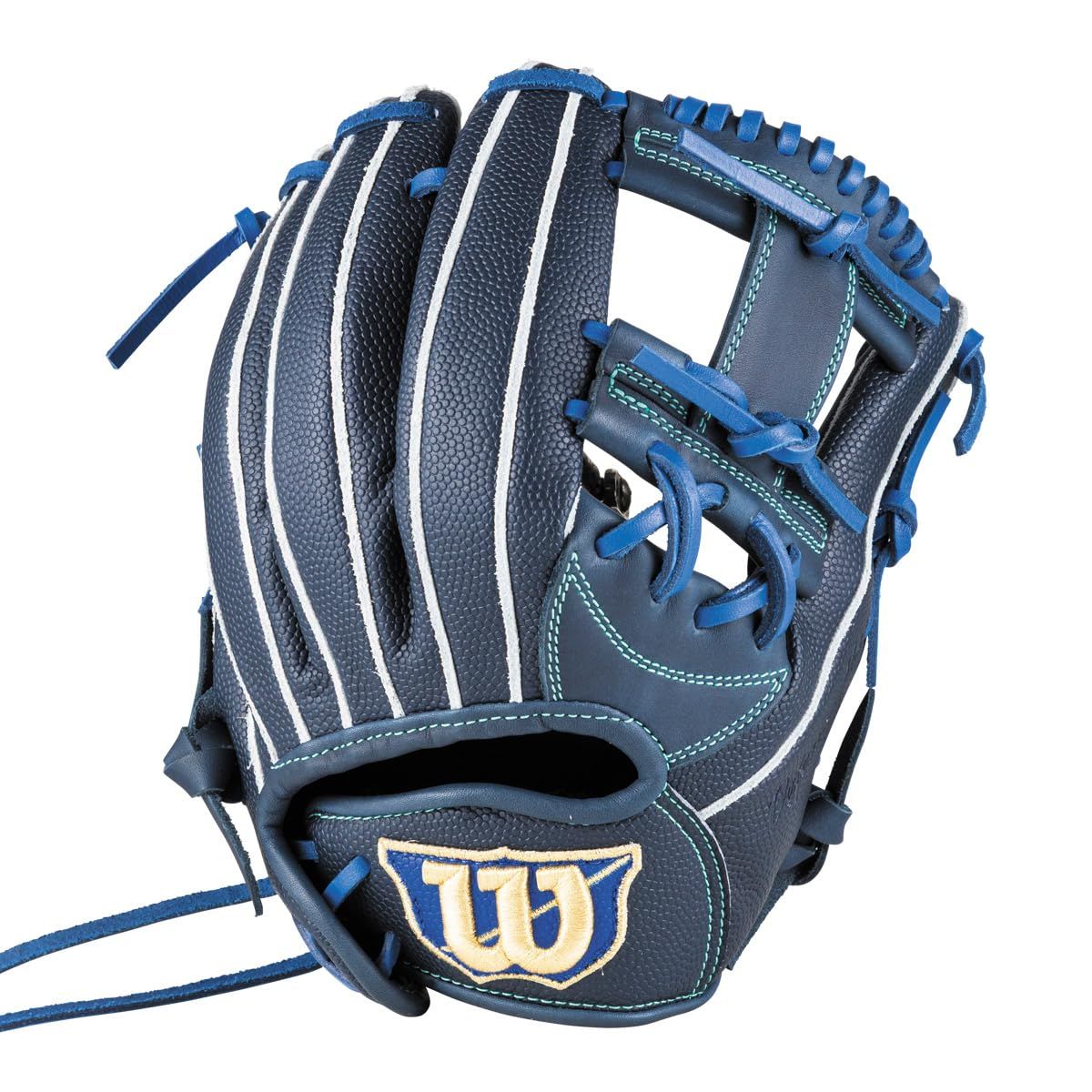 新品 Wilson(ウイルソン) 野球 グラブ(グローブ) ジュニア用 D-MAX DUAL 内野手用 7J ネイビー/ネイビーSS WBW104470