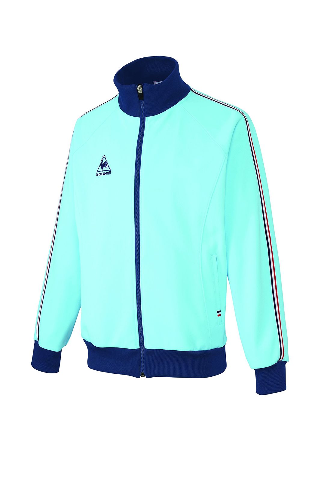 新品 介護ユニフォーム ジャージ ジャケット 男女兼用 ルコック アクア サイズ:S UZL1011-4