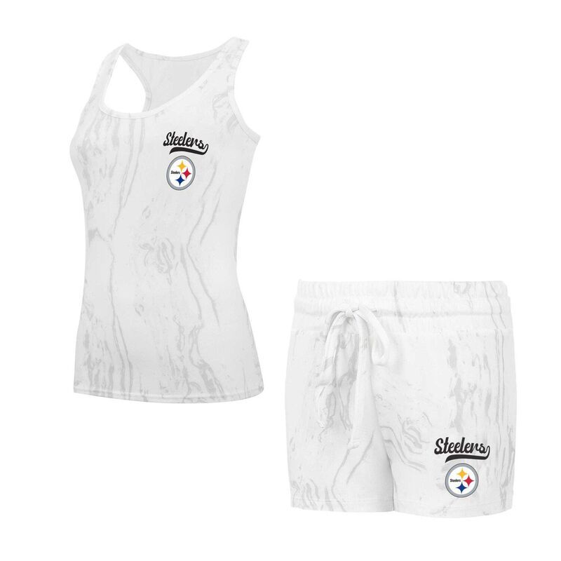 アンブランデッド レディース アンダーウェア ナイトウェア Tシャツ ショートパンツ ニット Unbranded Womens Conceptsport Pittsburgh Steelers Quartz Hacci Knitank Top Shortsle