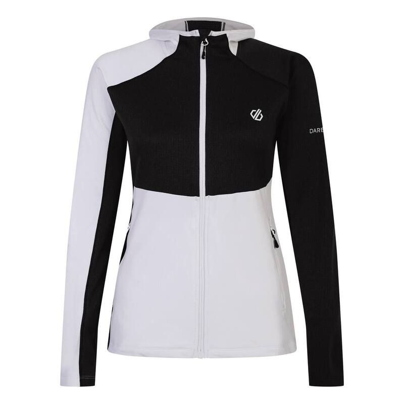 デアツービー レディース アウター ジャケット・ブルゾン Dare 2B WomensLadies Convey II Hooded Core Stretch Midlayer White And Black ホワイト