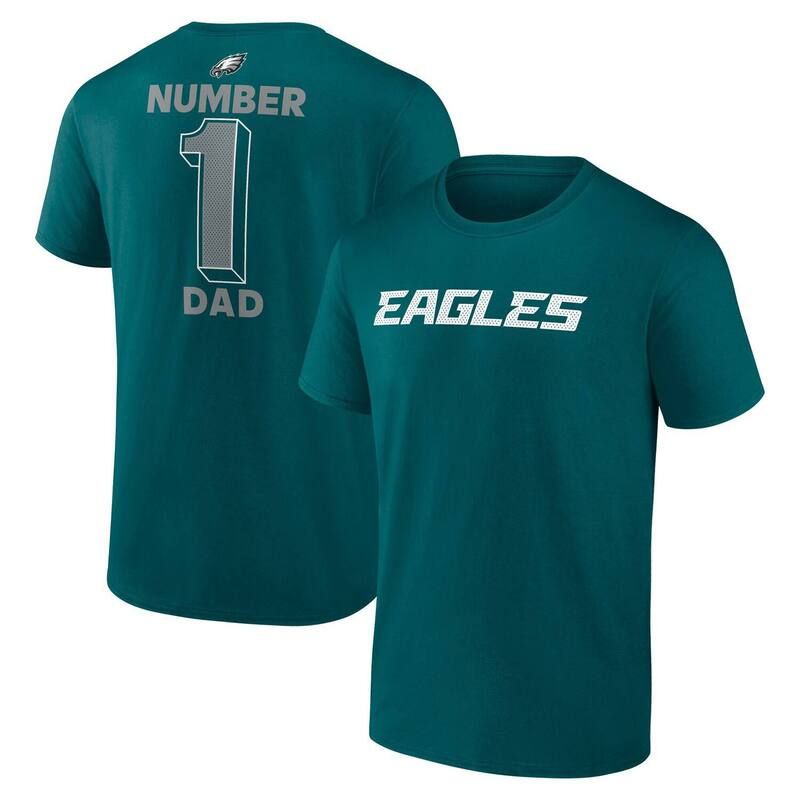 アンブランデッド メンズ トップス Tシャツ ジャージー Unbranded Mens Midnight Green Philadelphia Eagles Dad Jersey TShirt Eagreen グリーン