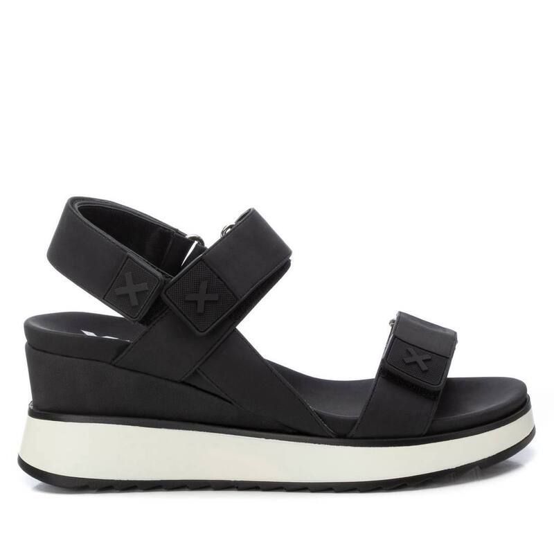 キシタイ レディース シューズ サンダル Xti Womens Wedge Sandals 143848 Black ブラック