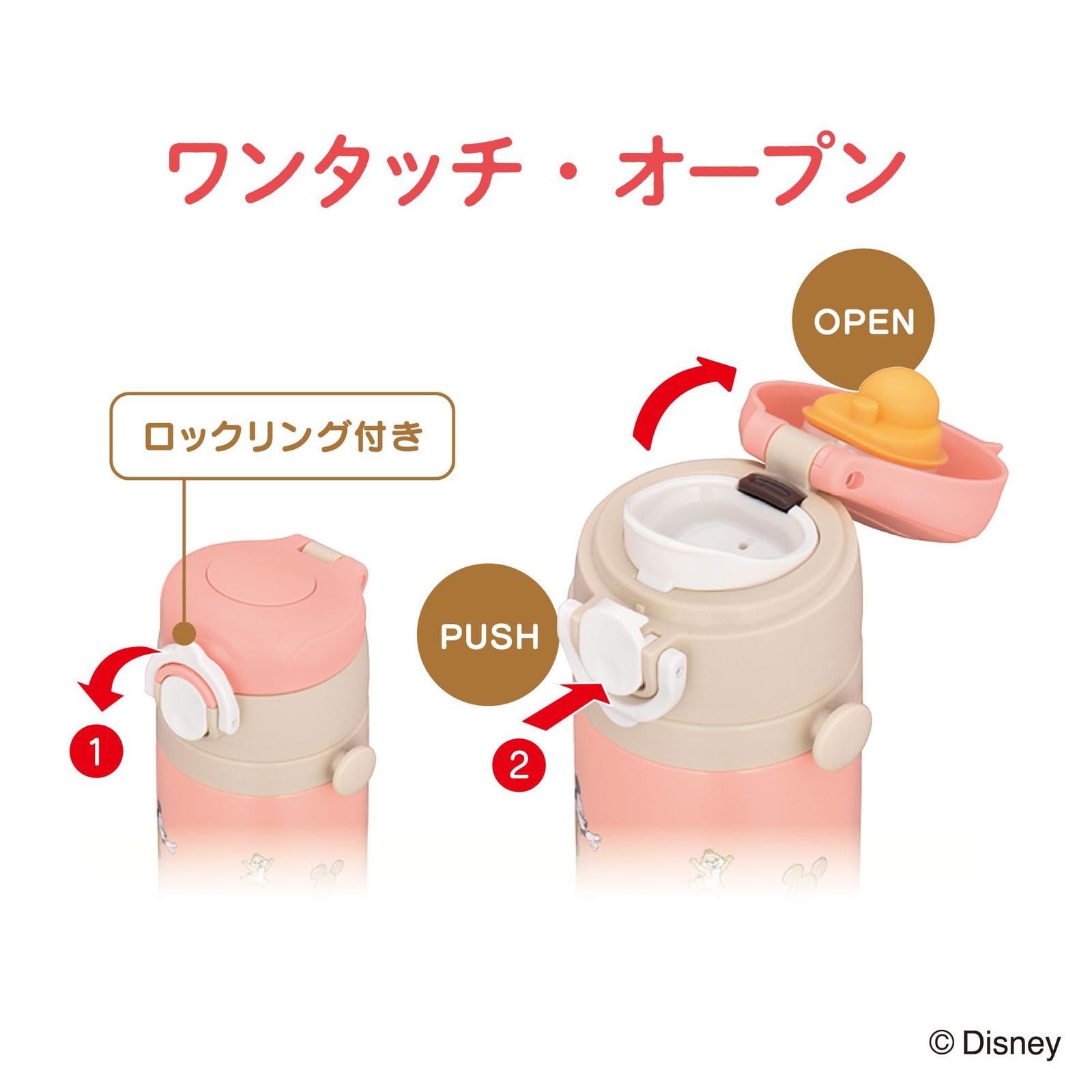 新品 サーモス 水筒 真空断熱キッズケータイマグ 500ml ミニー ポップピンク 取りはずしできるストラップ 肩に優しいショルダーパット付き 子供用 通園通学 JOI-501DS POP