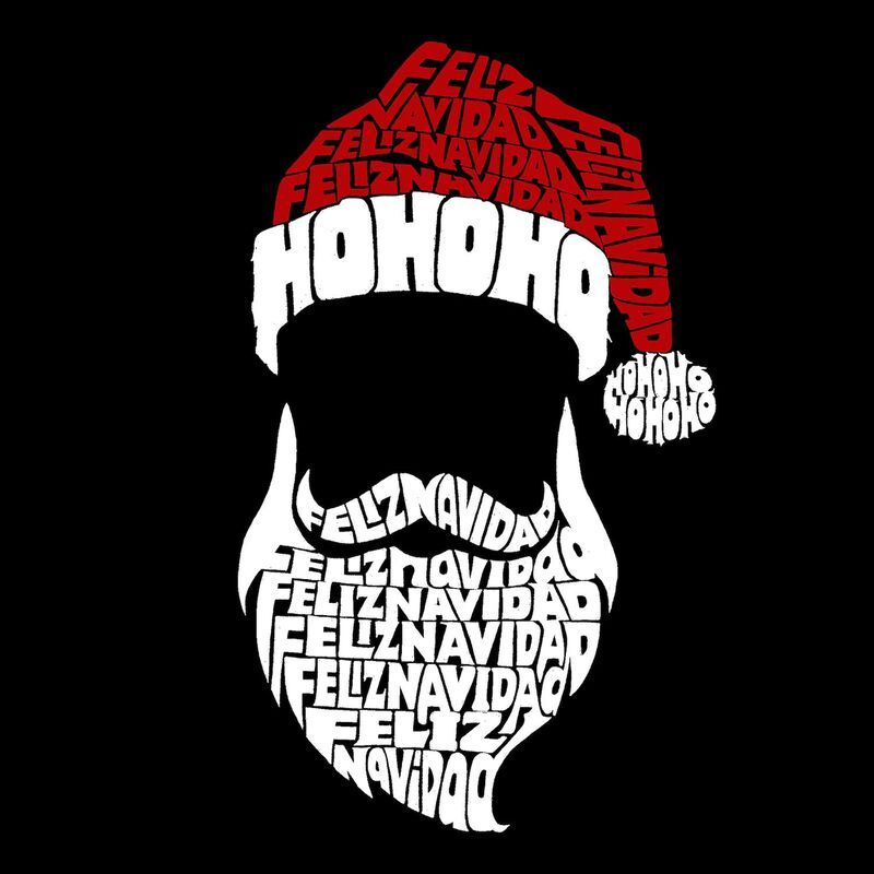 エルエーポップアート メンズ トップス Tシャツ LA Pop Art Feliz Navidad Santa Claus Mens Word Artshirt Red レッド エルエーポップアート メンズ トップス Tシャツ LA Pop Art Feliz Navidad Santa Claus Mens Word Artshirt Red レッド