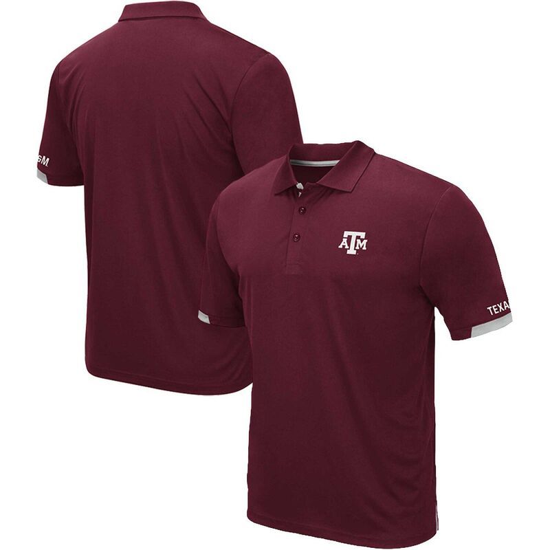 コロシアム メンズ トップス Tシャツ ポロシャツ トール Mens Colosseumaroon Texas AM Aggies Big Tall Santry Polo Tam Red レッド