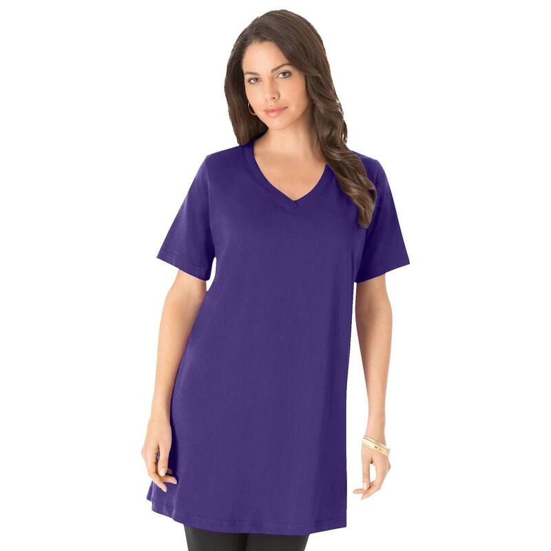 ロアマンズ レディース トップス Tシャツ Vネック 半袖 Roamanshortsleeve Vneck Ultimate Tunic Midnight Violet バイオレット