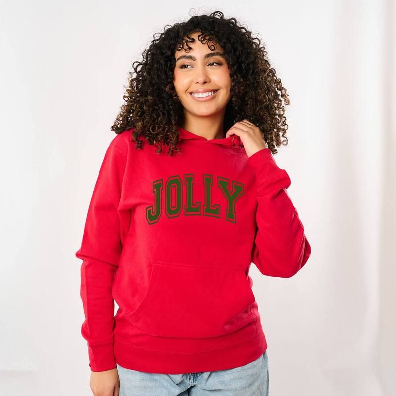Simply Sage Market レディース トップス Tシャツ パーカー Simply Sage Market Jolly Varsity Thick Outline Hoodie Red レッド