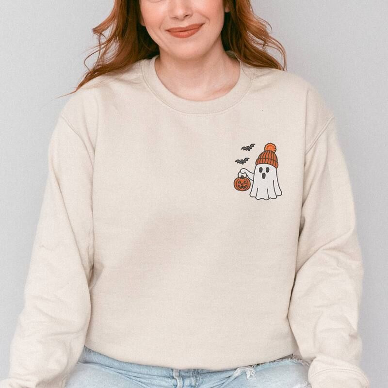 Simply Sage Market レディース トップス Tシャツ スウェット 刺繍 Simply Sage Market Embroidered Beanie Ghost Womensweatshirt Dust