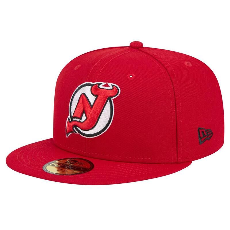 ニューエラ メンズ アクセサリー 帽子 ジャージー Mens New Era Red New Jersey Devils Core 59FIFTY Fitted Hat Nhl Red レッド