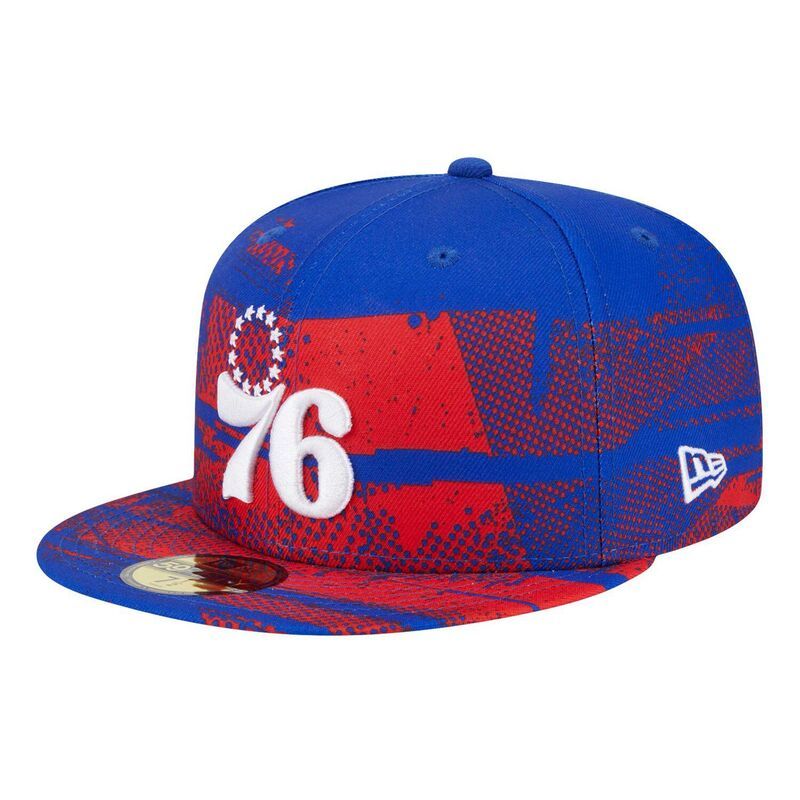 ニューエラ メンズ アクセサリー 帽子 Mens New Era Royal Philadelphia 76ers TipOff 59FIFTY Fitted Hat 76r Blue ブルー