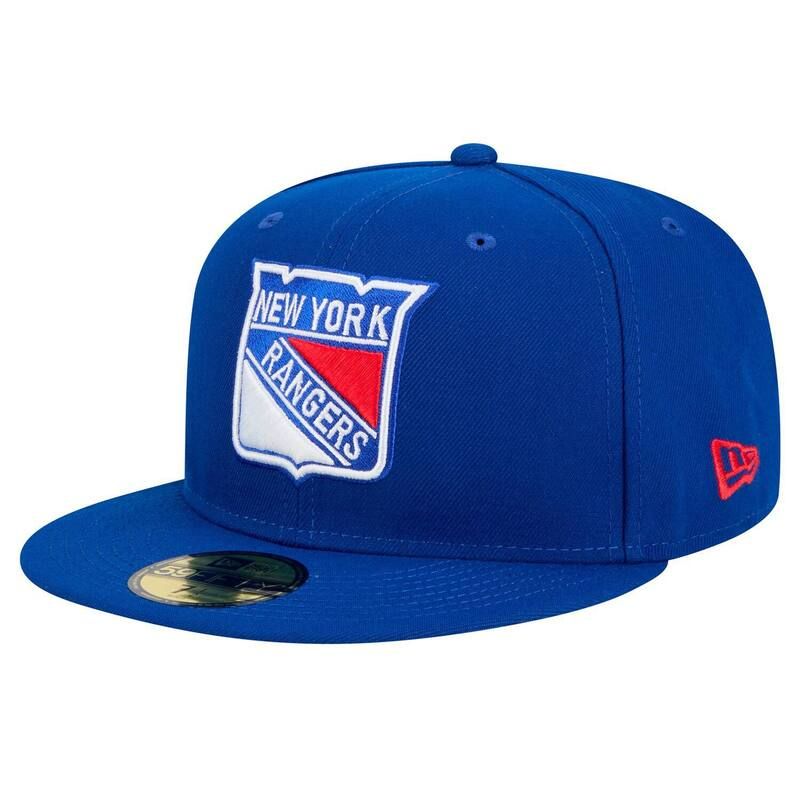 ニューエラ メンズ アクセサリー 帽子 Mens New Era Blue New York Rangers Core 59FIFTY Fitted Hat Ran Blue ブルー
