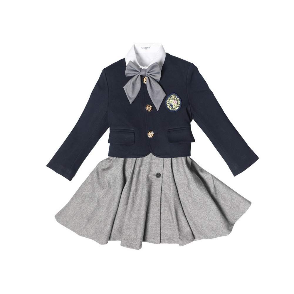 新品 [Lucky kids] 子供服 女の子 卒園式 入学式 フォーマル ワンピース 小学校 スーツ 卒業式 受験 七五三 面接 濃紺 冠婚葬祭 150