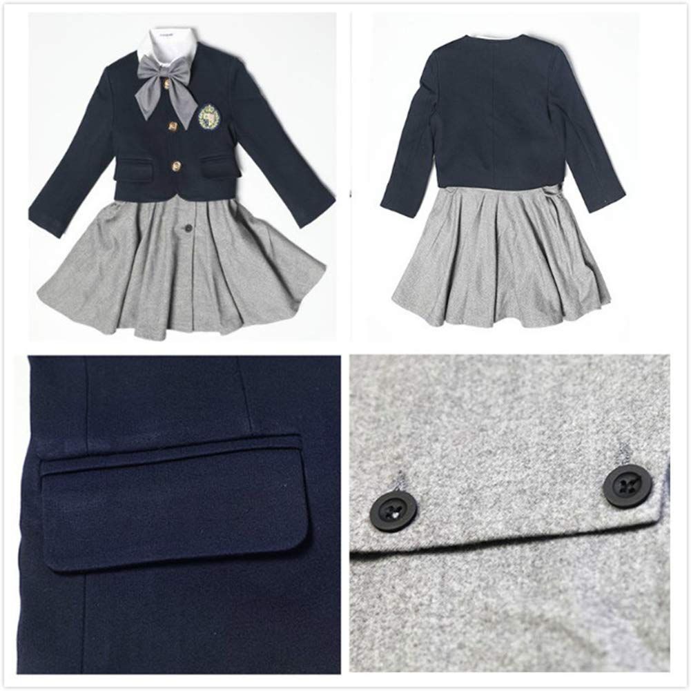 新品 [Lucky kids] 子供服 女の子 卒園式 入学式 フォーマル ワンピース 小学校 スーツ 卒業式 受験 七五三 面接 濃紺 冠婚葬祭 150