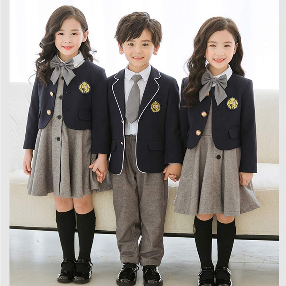 新品 [Lucky kids] 子供服 女の子 卒園式 入学式 フォーマル ワンピース 小学校 スーツ 卒業式 受験 七五三 面接 濃紺 冠婚葬祭 150