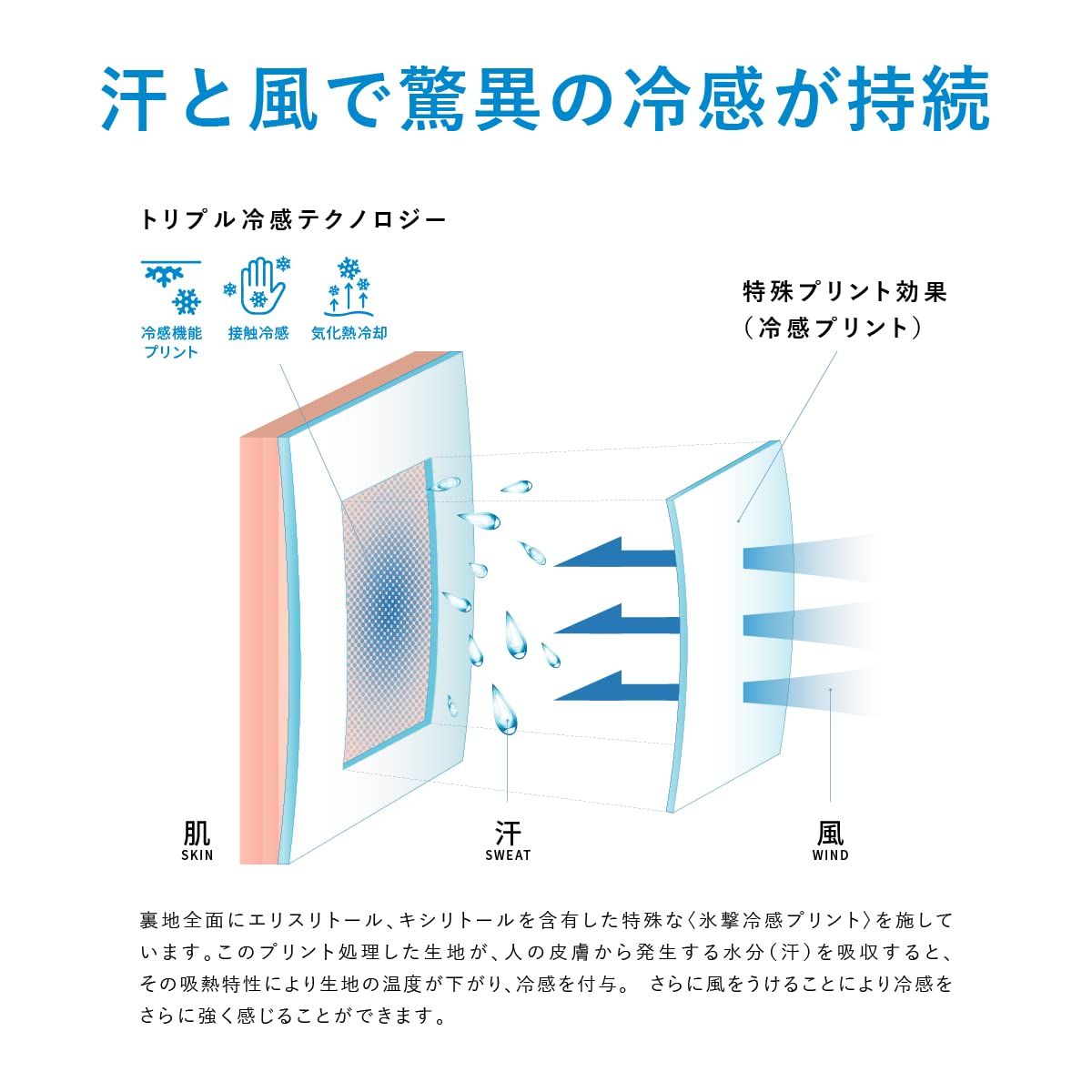 新品 [フリーズテック] 氷撃 半袖 モックネック ホワイト (L) 日本プロゴルフ協会推奨品 ゴルフウェア (パフォーマンスライン)