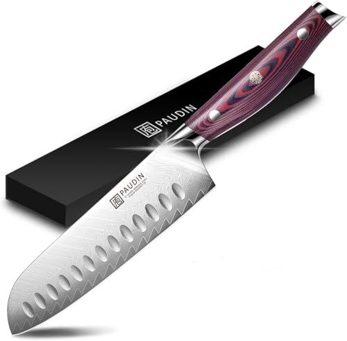 PAUDIN ダマスカス 三徳包丁 180mm VG10 ステンレス 万能包丁 鋭い切れ味 両刃 左利き用 ほうちょう キッチンナイフ お肉・野菜・果物など幅広い対応 家庭用 プレゼントに最適so 02f1960d PAUDIN ダマスカス 三徳包丁 180mm VG10 ステンレス 万能包丁 鋭い切れ味 両刃 左利き用 ほうちょう キッチンナイフ お肉・野菜・果物など幅広い対応 家庭用 プレゼントに最適so 02f1960d