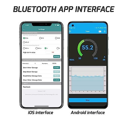 Bluetooth対応デジタルサウンドレベルメーター ポータブルSPLメーター 30~130dBA範囲最大/最小データホールド LCDディスプレイバックライト付き 自宅、学校、職場で正確なサウンド測定を実現so 1b941d3e Bluetooth対応デジタルサウンドレベルメーター ポータブルSPLメーター 30~130dBA範囲最大/最小データホールド LCDディスプレイバックライト付き 自宅、学校、職場で正確なサウンド測定を実現so 1b941d3e