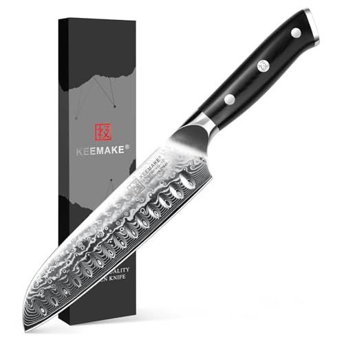 KEEMAKE 包丁 ペティナイフ 130mm ダマスカス包丁 67層 vg10 果物ナイフ ステンレス よく切れる 万能 料理包丁 両刃 家庭用so KEEMAKE 包丁 ペティナイフ 130mm ダマスカス包丁 67層 vg10 果物ナイフ ステンレス よく切れる 万能 料理包丁 両刃 家庭用so