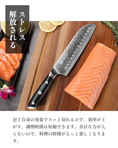 KEEMAKE 包丁 ペティナイフ 130mm ダマスカス包丁 67層 vg10 果物ナイフ ステンレス よく切れる 万能 料理包丁 両刃 家庭用so KEEMAKE 包丁 ペティナイフ 130mm ダマスカス包丁 67層 vg10 果物ナイフ ステンレス よく切れる 万能 料理包丁 両刃 家庭用so