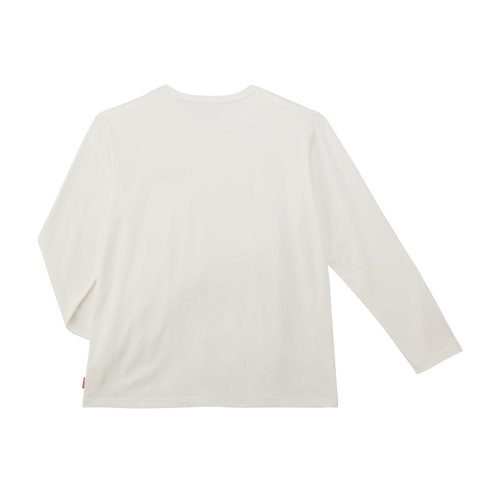 新品 [ミキハウス] WEB限定 ワッペンロゴ長袖Ｔシャツ 大人用 無地 ロゴ 男の子 女の子 親子ペア ベビー キッズ 子供服 10-5292-148 M(165-175cm) 白