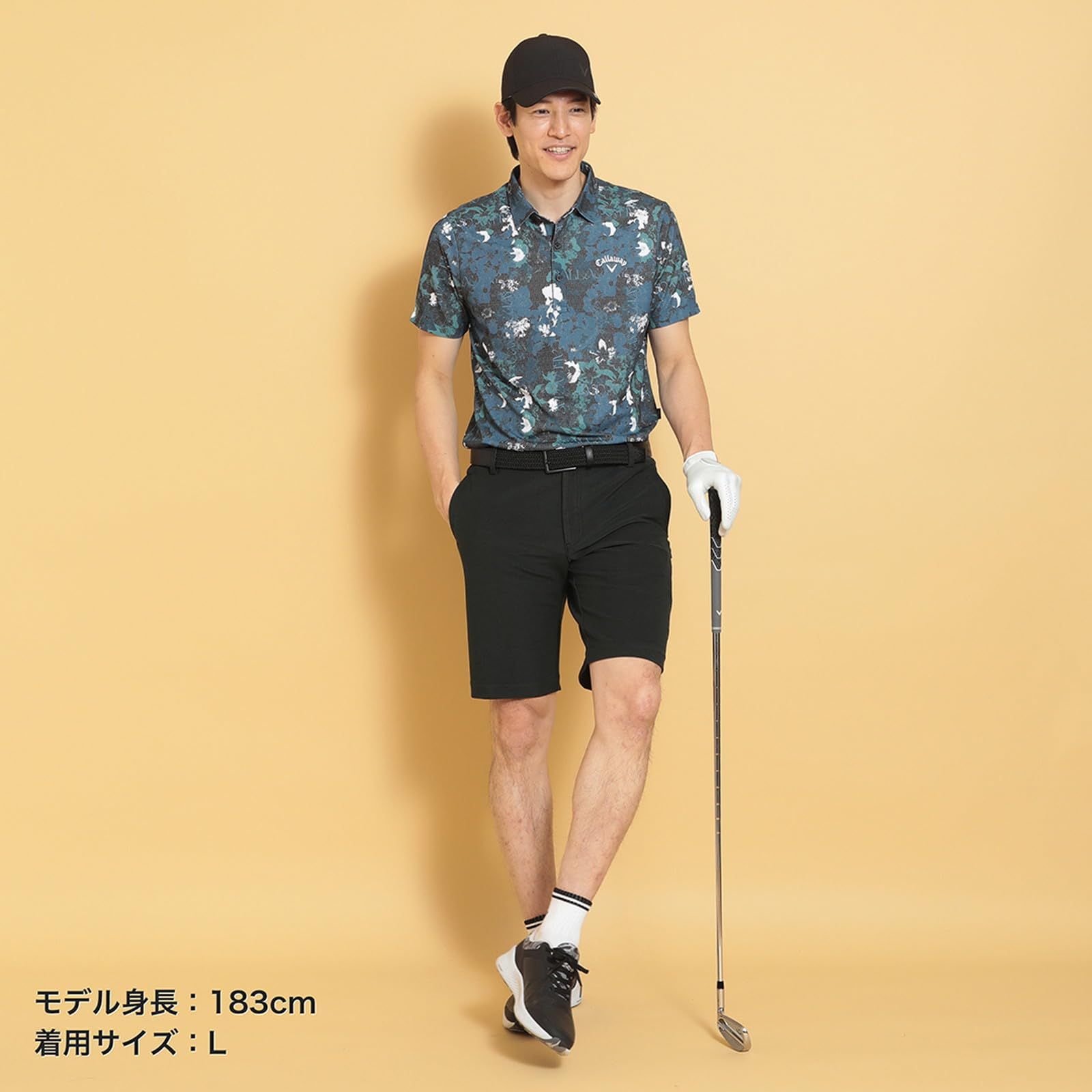 新品 [キャロウェイ] メンズ ショートパンツ (8WAYストレッチ・裏クール) / ゴルフ / C25127101 1010_ブラック M