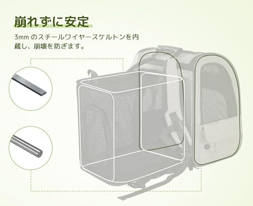 ペキュート Pecute ペット キャリーバッグ 猫用 犬用 リュック メッシュ窓 通気性 拡張可能 2WAY ペットハウス ケージ 折り畳み お出かけ ドライブ 旅行 通院 防災 避難用 キャリー カーキ(沖縄・離島の方発送不可)) a7f57e32 ペキュート Pecute ペット キャリーバッグ 猫用 犬用 リュック メッシュ窓 通気性 拡張可能 2WAY ペットハウス ケージ 折り畳み お出かけ ドライブ 旅行 通院 防災 避難用 キャリー カーキ(沖縄・離島の方発送不可)) a7f57e32