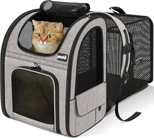 ペキュート Pecute ペット キャリーバッグ 猫用 犬用 リュック メッシュ窓 通気性 拡張可能 2WAY ペットハウス ケージ 折り畳み お出かけ ドライブ 旅行 通院 防災 避難用 キャリー カーキ(沖縄・離島の方発送不可)) a7f57e32 ペキュート Pecute ペット キャリーバッグ 猫用 犬用 リュック メッシュ窓 通気性 拡張可能 2WAY ペットハウス ケージ 折り畳み お出かけ ドライブ 旅行 通院 防災 避難用 キャリー カーキ(沖縄・離島の方発送不可)) a7f57e32