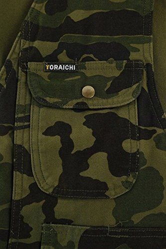 新品 [寅壱] 寅一/4441シリーズ トップスベスト(4441-611) 06：迷彩グリーン 67：迷彩白黒 作業着 作業服 ニッカポッカ 寅一 鳶服 LL 06：迷彩グリーン