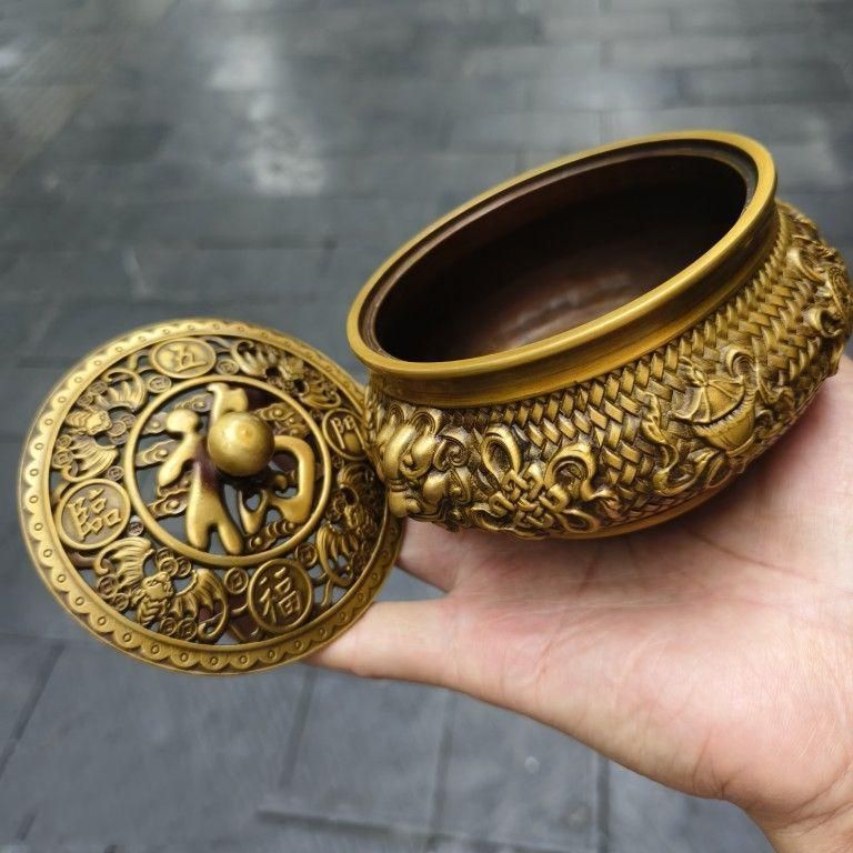 獅頭炉 五福臨門香炉 装飾品 工芸品 美術品 置物 獅頭炉 五福臨門香炉 装飾品 工芸品 美術品 置物
