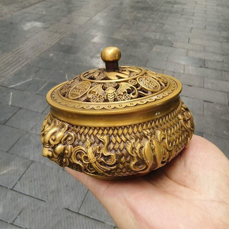 獅頭炉 五福臨門香炉 装飾品 工芸品 美術品 置物 獅頭炉 五福臨門香炉 装飾品 工芸品 美術品 置物