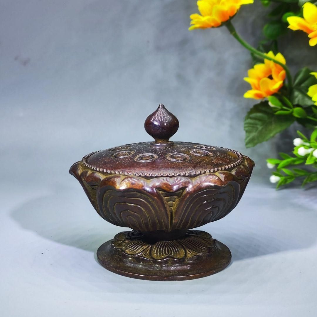 蓮華蓬香炉 装飾品 現代工芸品 美術品 置物