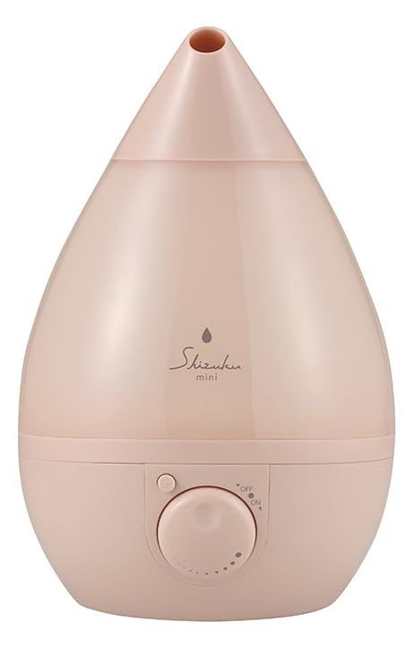 新品 アピックス(APIX INTL) 超音波式アロマ加湿器 SHIZUKU mini 容量:1.5L/給水しやすいフラットハンドル/加湿量:約250ml/h/調光/加湿量無段階調整/アロマ対応/抗菌カートリッジ付/自動オフ機能 AHD-144(PE)