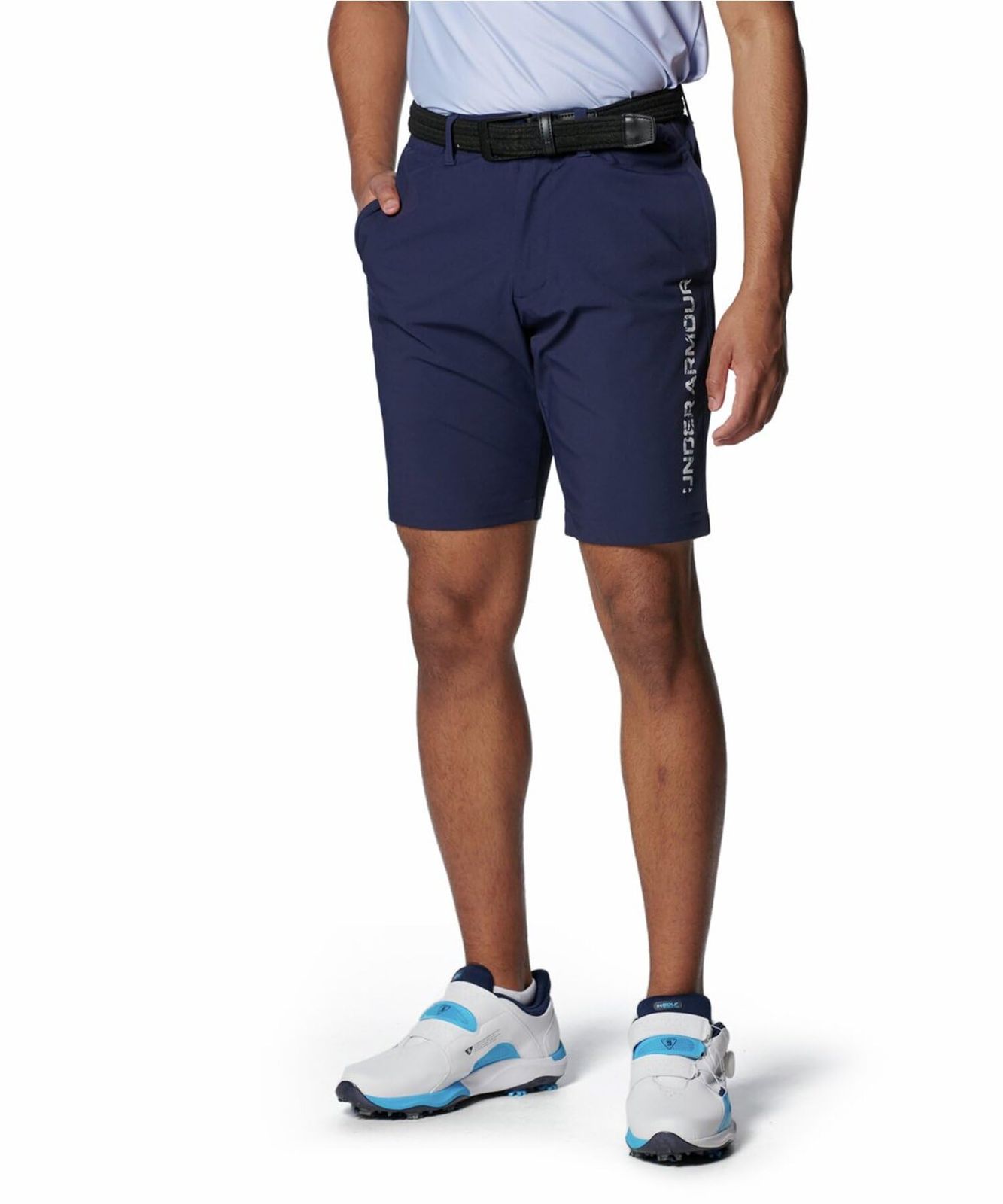 新品 [アンダーアーマー] UA Iso-chill Short Midnight Navy / / Halo Gray XL