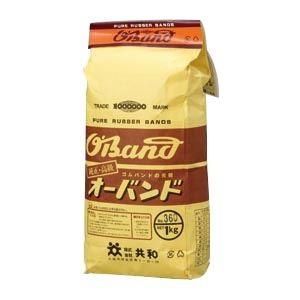 （まとめ） 共和 オーバンド 輪ゴム 袋入1kg（正味重量） O-360-1000 入 〔×2セット〕