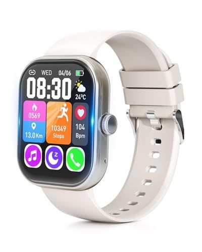 スマートウォッチ【稼働時間突破！業界初1000mAh電池&保護フィルム付属】Smart Watch 活動量計 腕時計 iPhone対応 アンドロイド対応 Bluetooth6.0 2.01インチ大画面 通話機能付き メッセージ通知 IP68生 9ccb5b4f 4,459円