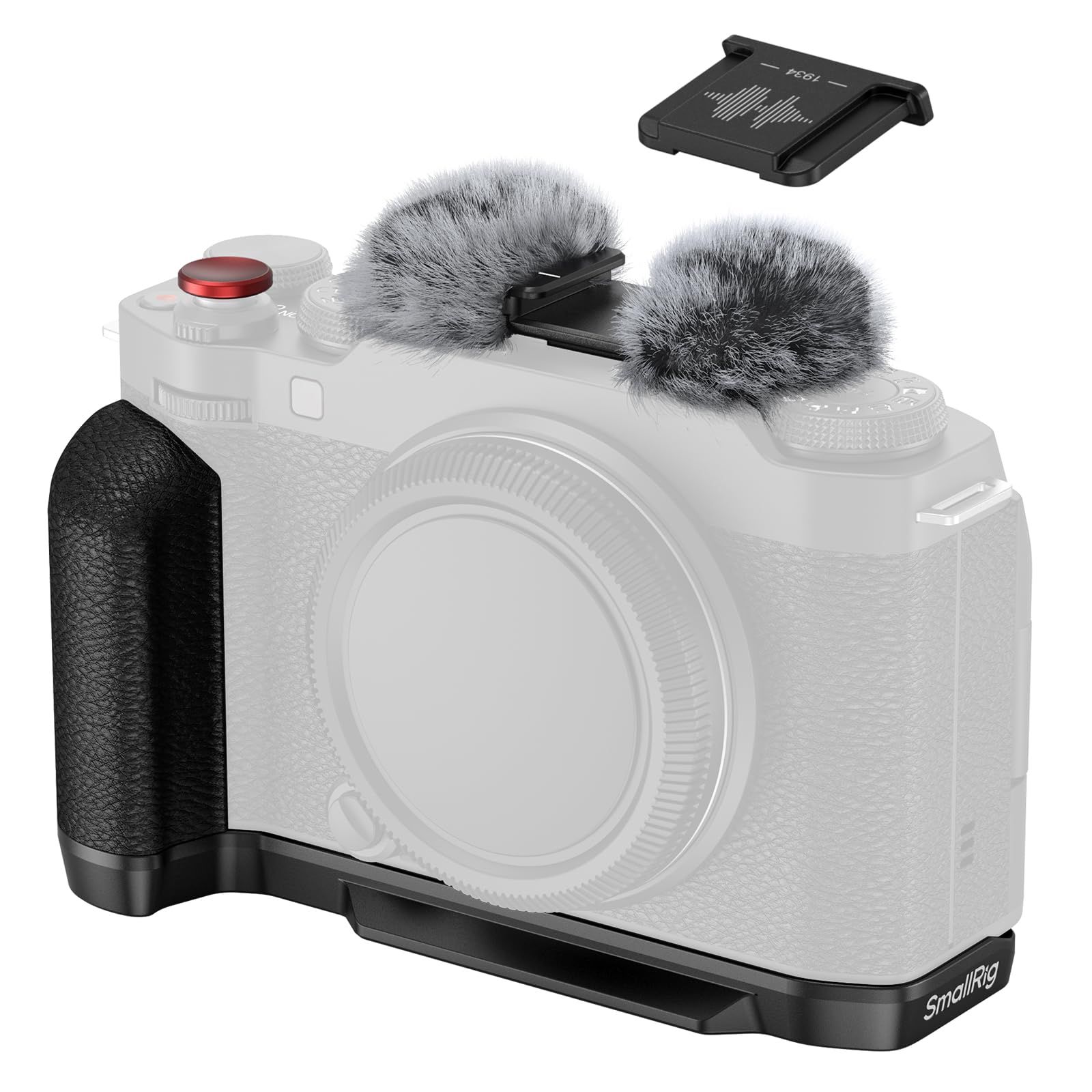 SmallRig X-M5対応 カメラ用ハンドグリップ L型グリップ FUJIFILM X-M5用 Arca用クイックリリースプレート内蔵 軽量シリコンサイドハンドル コールドシューアダプター付きウインドシールド付属 (ブラック) 4876e 43338c47 SmallRig X-M5対応 カメラ用ハンドグリップ L型グリップ FUJIFILM X-M5用 Arca用クイックリリースプレート内蔵 軽量シリコンサイドハンドル コールドシューアダプター付きウインドシールド付属 (ブラック) 4876e 43338c47