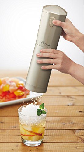 ドウシシャ 大人の氷かき器 コードレス 電池式 シャンパンゴールド CDIS-16CGDe f89545b1