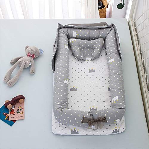 Luddy ベビーベッド 新生児 枕付き ベッドインベッド 折りたたみ式 携帯型ベビーベッド 添い寝 ポータブル 出産祝い 通気性 洗濯可能 0-24ヶ月e 517dc013 Luddy ベビーベッド 新生児 枕付き ベッドインベッド 折りたたみ式 携帯型ベビーベッド 添い寝 ポータブル 出産祝い 通気性 洗濯可能 0-24ヶ月e 517dc013