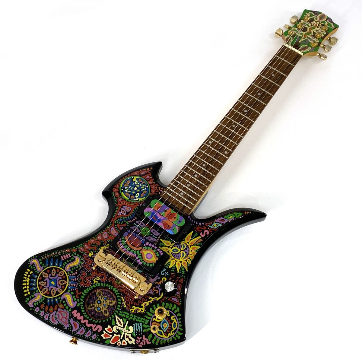 FERNANDES フェルナンデス MG-Jr. ペイズリー X JAPAN hide アンプ内蔵タイプ エレキギター ※中古