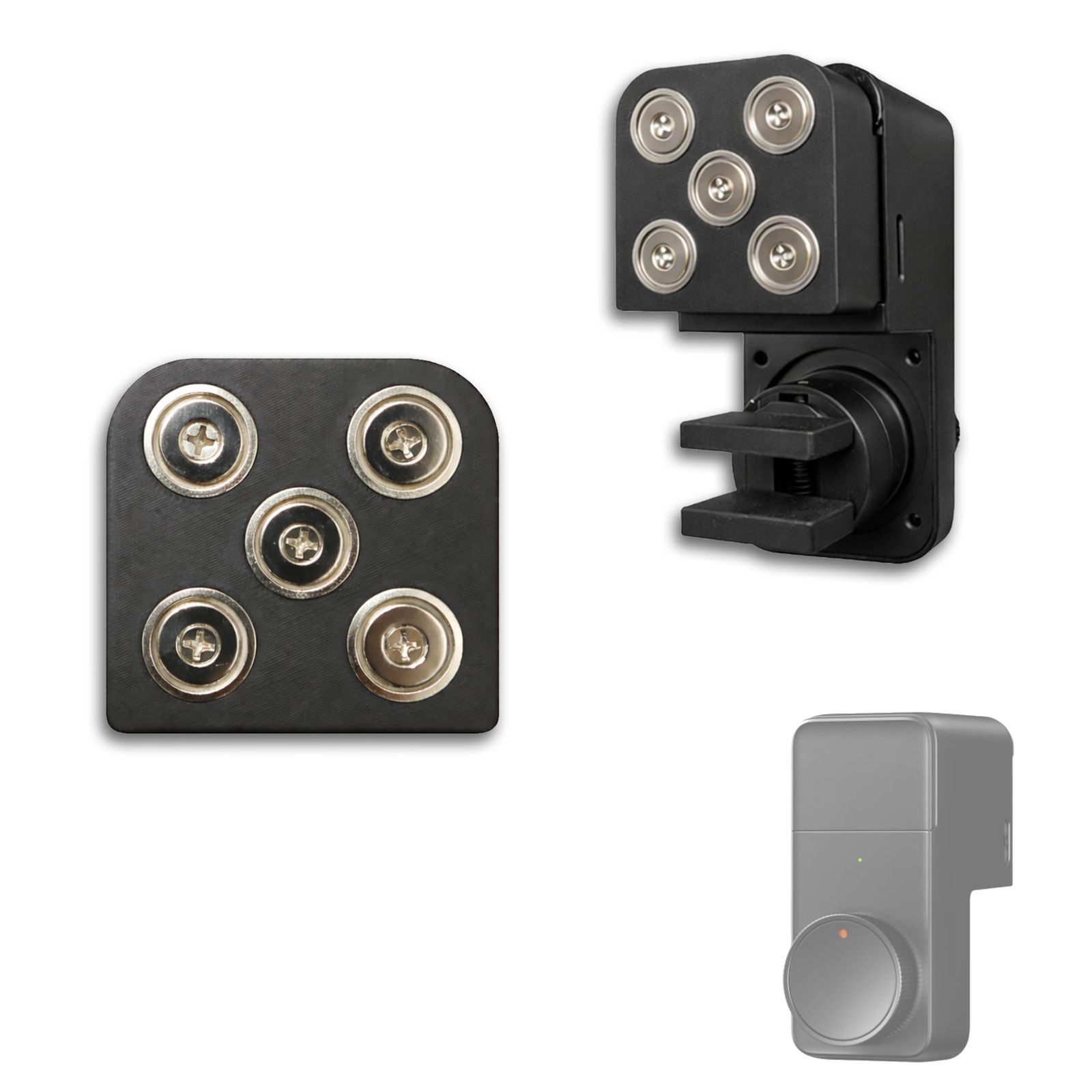 [NemRily] for SwitchBot スマートロック 対応 磁石対応化キット ネジ固定式 ドアを傷つけない 汚さない N52磁石採用 ドライバー1本で簡単取り付け 純正準拠設計 (ロックPro)(沖縄・離島の方不可) cc1d47d7