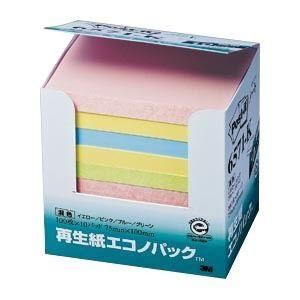 （まとめ） 住友スリーエム ポストイット(R) エコノパック(TM)製品シリーズ 10個入り 横100×縦75mm 6571-K 混色 10個入 〔×2セット〕