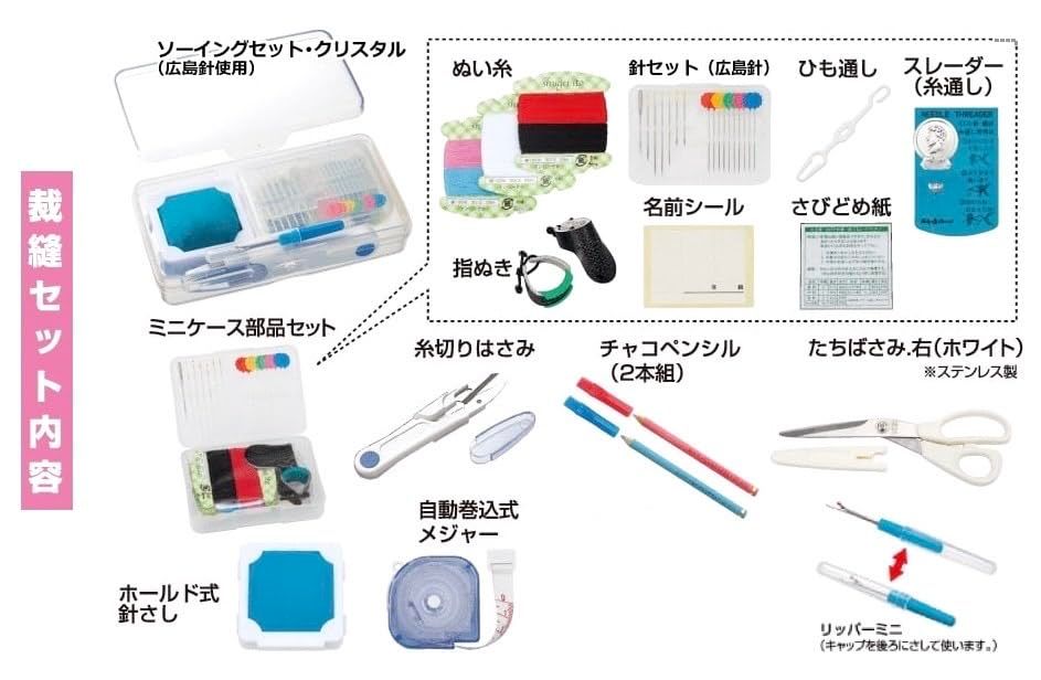 裁きゼット 裁縫セット シマエナガ たちばさみ右利き用 ソーイングセットas