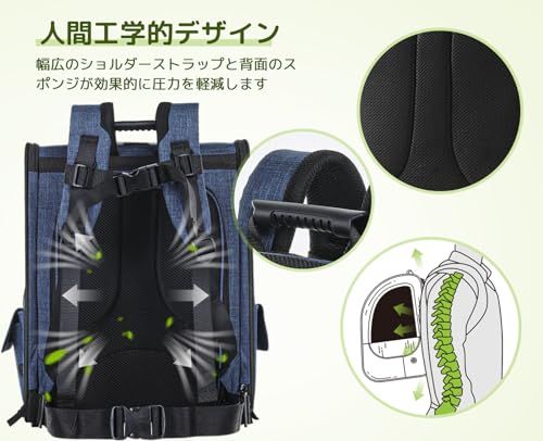 ペキュート Pecute ペット キャリーバッグ 猫用 犬用 リュック メッシュ窓 通気性 拡張可能 2WAY ペットハウス ケージ 折り畳み お出かけ ドライブ 旅行 通院 防災 避難用 キャリー ブルーas 6fa7053a