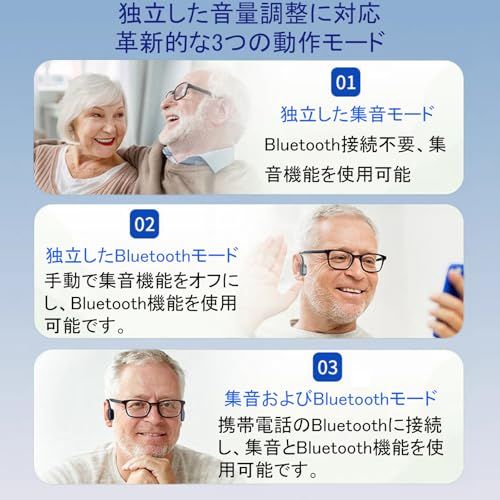 Vimaydo【2025新型】 骨伝導 集音器 ヘッドホン USB充電式 8段階音量調節 軽量 耳に入る必要はない ノイズ低減 ハウリング防止 電話/音楽対応 紛失対策 日本語説明書付き/ Vimaydo【2025新型】 骨伝導 集音器 ヘッドホン USB充電式 8段階音量調節 軽量 耳に入る必要はない ノイズ低減 ハウリング防止 電話/音楽対応 紛失対策 日本語説明書付き/