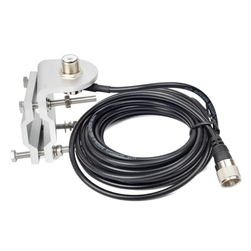 HYS アルミ製 パイプステー/ミラーステー/ルーフレール アンテナ基台 RG58同軸ケーブル（5m）セット MJ-MP型 アマチュア無線アンテナ固定用送料無料 5,062円