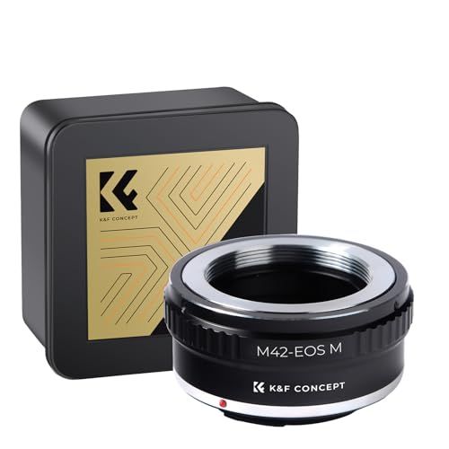 K&F CONCEPT マウントアダプター M42 Canon対応 EFマウント 変換 M42レンズアダプター M42-EOS M M42レンズ-EOS Mカメラー装着用 EOS Mマウントアダプター メーカー直営店送料無料