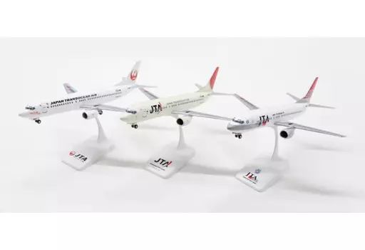 【中古】ミニカー 1/130 JTA B737-400 退役記念 3機セット スナップインモデル [JJS005]